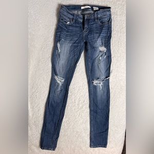 Eunina Maxwell Low Rise Skinny Regular Distressed Jeans size 1